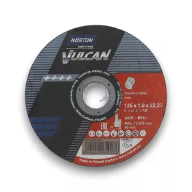Norton Vulcan acél/inox 125x1x22,23 110db/csomag