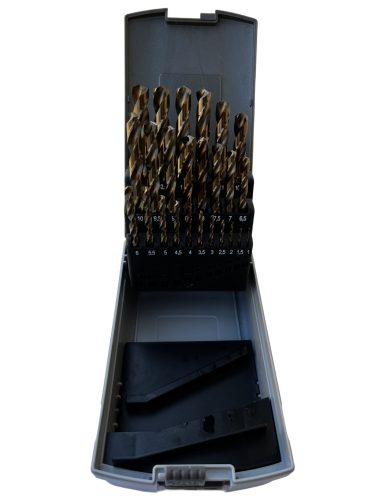 HSS-CO Kobaltos fém csigafúró készlet 25 db-os, 1-13 mm / 0,5 mm DIN338
