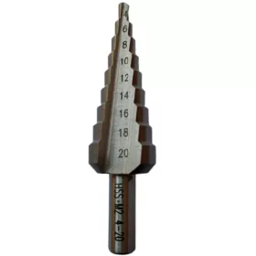 Proben HSS M2 lépcsős fúrószár 4-20 mm (9 lépcsős)