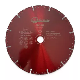   Prodiamante VBE230H2 multivágó korong – fémhez, alumíniumhoz, PVC-hez és betonhoz Ø230mm